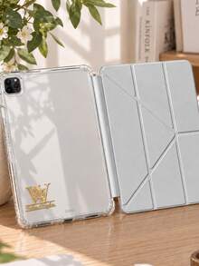 Casing Ponsel Kustom dengan Nama dan Monogram Bunga, Penutup Lipat Y Transparan dengan Penyangga, Pelindung untuk Penggunaan Sehari-hari di Kantor, Rumah, dan Perjalanan, Desain Emas/Perak yang Estetis, Hadiah Ulang Tahun dan Natal Terbaik untuk Wanita, Anak Perempuan, dan Teman. - MultiWarna - View 6