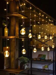 1pc Wish Ball Fairy Light String, USB 8 Lighting Modes, 108 LED Beads, Wish Ball, Wall-Mounted, Plastic Material, Suitable For Christmas, Valentine's Day, Family Gathering, Bedroom, Party, Indoor Holiday - Wish Ball - View 7