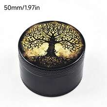 New Tree Of Life Style Grinder - Compact Travel Grinding Device, Suitable For Women And Men As Birthday/Valentine's Day Gift, Travel Accessory, Interesting Aesthetic Style, Durable Construction, Great Gift Choice - View 5