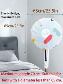 3-Piece Fan Dust Cover Set: Durable Dust Cover, Suitable For All Fans, Year-Round Use. Ruffle Edge Design For Home And Office Dual Use, Enhancing Space Elegance, Sturdy And Wear-Resistant Structure. - A - View 5