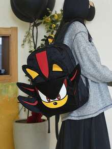 asmodee Dark Hedgehog Sonic Backpack, Cute Cartoon Couple School Bag, Large Capacity Travel Bag, Suitable For Girls And Boys - Multi-color - View 5