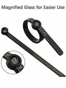 3pcs Ring Sizer Ring Measurement Tool, US Ring Size Finger Sizer, Adjustable Standard Soft Ring Sizer, Reusable Finger Size Measuring Tool With Magnifier, Jewelry Size Measuring Tool, 1-17 US Ring Size, Valentine's Day Ring Size Measuring Tape - Ring Sizer - View 7