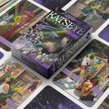 (55Pcs/Set) KATSEYE Holographic Cards, International Girl Group Star KPOP Merchandise LOMO Collectible Cards - A - View 3