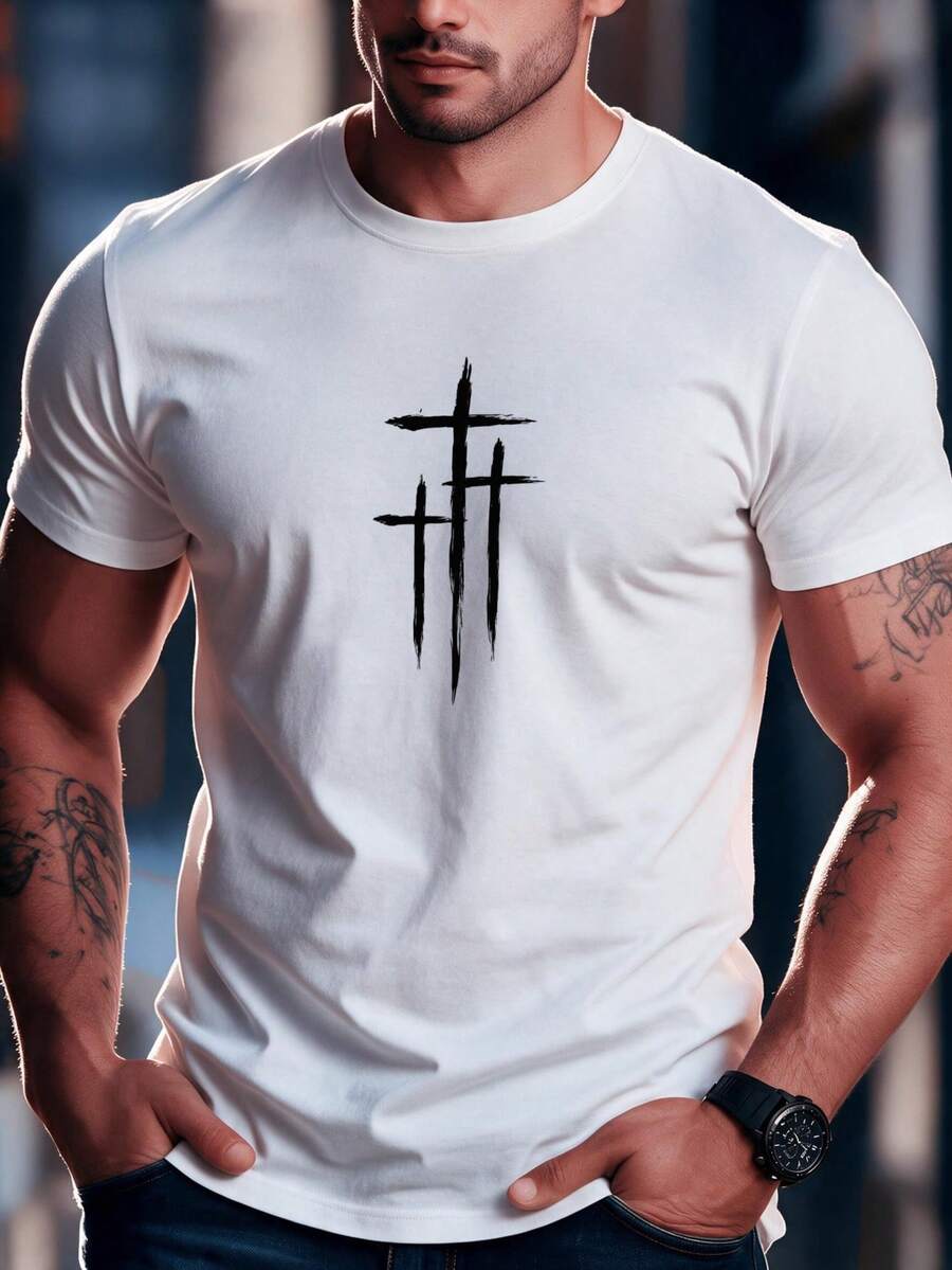 Men T-Shirts - White - View 1