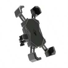 1 Set ABS Motorcycle Phone Holder, Anti-Vibration Stable Navigation Mount, Suitable For Delivery Drivers, Electric Scooters, Bicycles And Motorcycles - Multicolor - View 1