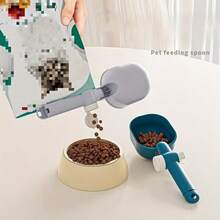 Multifunctional Dog And Cat Feeding Spoon, Cat Food Dispenser, Dog Food Storage, Convenient Spoon, Leak-Proof Cat And Dog Food Spoon, Feeding Tool, Multifunctional Pet Food Container Shaped Spoon, Dishwasher - 200ml - View 11
