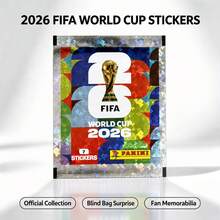 FIFA صندوق بانيني 2026 كأس العالم، 7 ملصقات في كل عبوة، بطاقات كرة قدم مرخصة رسمياً، مناسبة لعشاق كرة القدم - متعدد الألوان - مشاهدة 4
