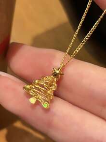 1pc Fashion Pendant Necklace Women Wedding Engagement Party Jewelry Christmas Gift - 1# - View 4