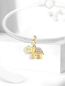 1pc Crouching Cheetah Pendant, Suitable For Women's Bracelet/Bangle DIY Jewelry Making, Exquisite Jewelry And Daily Accessory Decoration - Beads - View 10