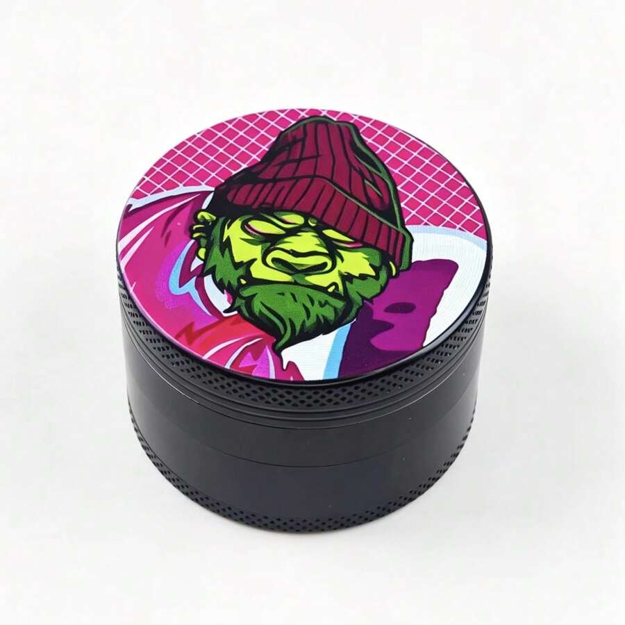 New Cartoon Style Grinder - Compact Travel Grinding Device, Suitable For Women And Men's Birthday/Valentine's Day Gifts, Travel Accessory, Fun Aesthetic Style, Durable Construction, Great Gift Choice