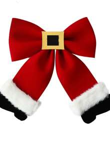 The Grinch Cross-Border New Christmas Tree Red & White Bow Ornament, Christmas Gift Scene Decoration Prop - Multicolor - View 10
