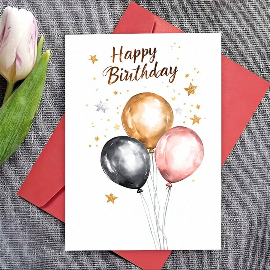 10 Cards And 10 Envelopes Invitation Set, Perfect For Celebrating Milestone Birthdays. These Congratulations Invitations Are Ideal For Friends, Classmates, Parties And Graduation Celebrations - A - View 1