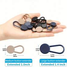 6pcs (3 Medium & 3 Large) Adjustable Waist Extender - No-Sew Denim Waist Extender, Durable Plastic Buckle, Suitable For Women's Jeans, Skirts And Dresses - Casual And Formal - Daily And Special Occasions - Easy To Install And Remove, Denim Waist Extender, Clothing Alteration Tool, Streetwear Accessory, Sturdy Clip Design, Skirt Extender, Discreet Accessory, Solid Structure, Fashion Accessory, Ideal Choice For Enthusiasts - Multi-color - View 9
