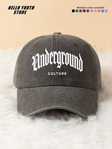 1pc "CULTURE" Letter Print Classic Hard Top Baseball Cap, Lightweight Comfortable All-Season Wear Classic Multi-Function Baseball Cap, Unisex Baseball Cap, Outdoor Casual Sports Hat Suitable For Daily Life And Street Wear - A - View 13