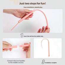 Silicone Mouse Tail Cat Teaser Wand, Interactive Cat Play Toy, Flexible Training Toy For Indoor Cats, Pet Entertainment Accessory, 2 Colors Available - View 6