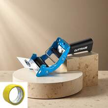 Heavy Duty Handheld Tape Dispenser, Practical Carton Sealing Tape Cutter, Non-Slip Handle Tape Holder, Suitable For Carton Packaging, Parcel Shipping, Warehouse Operations, E-Commerce Order Packing, Includes 1 Roll Of Tape - Multi-color - View 3