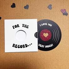 Record/Vinyl Record Gift Card,Handmade Romantic Gift, Valentine'S Day Gift, Gift Card For Him,Anniversary Present, Romantic Gift; Suitable For Valentine'S Day,Anniversaries, And Music Lovers - Sets - View 7