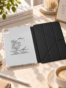 Casing Ponsel Kustom dengan Nama dan Monogram Bunga, Penutup Lipat Y Transparan dengan Penyangga, Pelindung untuk Penggunaan Sehari-hari di Kantor, Rumah, dan Perjalanan, Desain Emas/Perak yang Estetis, Hadiah Ulang Tahun dan Natal Terbaik untuk Wanita, Anak Perempuan, dan Teman. - MultiWarna - View 11