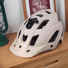 PEMILA Sports Cycling Helmet, Durable And Impact-Resistant, Compatible With Cycling Headlights And Action Camera (/) Mount Base, Adjustable Wide Brim, Built-In Ventilation Hole Structure - Khaki - View 11