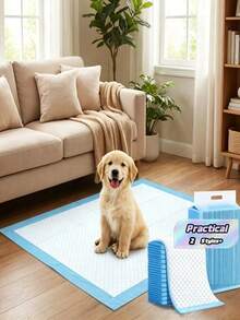 100 PCS Heavy Duty Pet Training Pads, Super Absorbent, Quick Dry Surface, Potty Training, Thickened, For Puppies | Dogs | Young Dogs | Cats | Rabbits - M - View 6