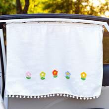 Car Window Curtains, Cute Blackout Side Window Sunshades With Suction Cups, Vehicle Window Sunshade Panels, UV And Glare Protection - A - View 7
