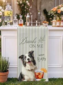 1pc Custom Pet Photo And Text Wedding Tablecloth, Using Pet Photo Personalized Dog Cat Wedding Tablecloth, Wedding Tablecloth - Multicolor - View 18