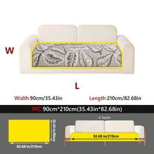 1PC Cream-Style Plush Velvet Sofa Cushion With Large Leaf Pattern – Autumn/Winter Fluffy Skin-Friendly Seat Pad, Non-Slip Pet-Friendly & Stain-Resistant, Sofa Decorative Protector Cover, Machine Washable - Multicolor - View 38