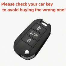Soft TPU Key Cover, Compatible With Peugeot 3-Button Folding Key, Fits 208, 308, 408, C3 And C4 Models, Shockproof And Dustproof, Elegant High-Quality Key Protector, Suitable For Women - Big Keychain - View 10