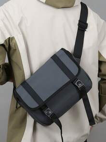 Men's Fashion Casual Commuter One Shoulder Crossbody Bag - Multicolor - View 7
