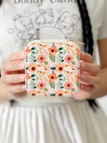 Women's Flower Jewelry Box White-Travel Jewelry Case-Jewelry Box Organizer-Jewelry Box Earrings-Jewelry Box Necklace-Jewelry Box Organizer Storage - Vintage Floral Jewelry Box - View 34