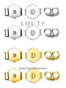 1 Pair Hypoallergenic Earring Backs Replacement, Suitable For Daily Ear Jewelry - Replaceable Ear Plugs - View 1