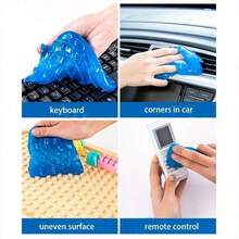 Multi-Purpose Car Interior Cleaning Gel - Dust & Stain Remover, Suitable For Sensitive Surfaces, Reusable & Washable - Ideal For Vents, Keyboards & Detailed Vehicle Cleaning - Perfect Gift For Men, RV Care Gel - 160g - View 9