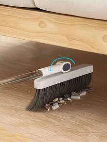 Household Broom And Dustpan, Long Handle Floor Cleaning Broom And Dustpan With Comb Teeth (For Removing Dust And Debris); Suitable For Home, Kitchen, Living Area And Office Use; (Air Freshener Also Available) - C - View 5