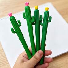 Set Pulpen Netral Berbentuk Kaktus Kreatif 7/17 buah, Termasuk Kotak Pulpen, Pulpen Silikon Menarik dengan Nilai Estetika Tinggi, Dilengkapi dengan Isi Ulang Tinta Hitam 0,5 mm, Set Alat Tulis Belajar Harian Siswa, Wajib Dimiliki Saat Kembali ke Sekolah. - kaktus - View 10