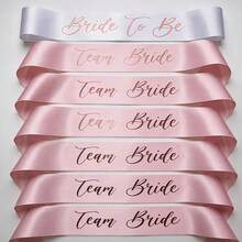 7Pcs Bride Tribe Sashes, Bachelorette Party Accessories, Satin Sash Set With Bride To Be Sash For Bridesmaid, Bridal Shower And Wedding Party - 7Pcs - View 8