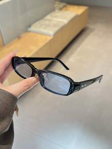 1PC Men's Vintage Casual Oval Small Frame Black Fashion Glasses Suitable For Daily Wear, Decoration And Street Photography - Multicolor - View 11