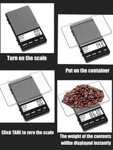 [Hot Selling Gift] Precision Portable Electronic Scale, 1000g Capacity, LCD High-Definition Display, High-Precisionweighing Of Jewelry And Medicine,Also Features Timing Function,Multi-Unit Conversion Function,Battery Powered (Batteries Not Included). - jewelry scales - View 5