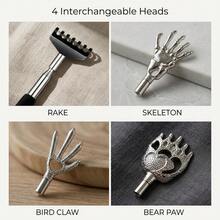 4pcs/Set Retractable Stainless Steel Back Scratcher, Ergonomic Handle Design Portable Back Scratcher Massager, Suitable For Men And Women, Perfect Gift For Parents And Teenagers, Suitable For Home, Office, Gym And Travel, Home Essential - Multiple Styles - View 7