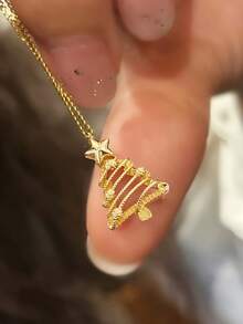1pc Fashion Pendant Necklace Women Wedding Engagement Party Jewelry Christmas Gift - 1# - View 6