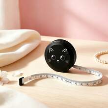 1pc Cute Cat Mini Retractable Tape Measure, 59.06 Inches, Double-Sided Metric And Imperial, Soft Sewing Tape Measure - Cat Mini Retractable Tape Measure - View 4