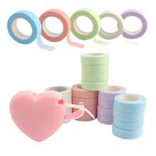Heart-Shaped Tape Dispenser, Cute Portable Tape Cutter, Compact Invisible Tape Holder, Creative Stationery DIY Crafts, School Desk And Office Desktop Decor, Includes 1 Roll Of Tape - Multi-color - View 3
