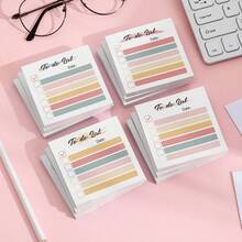 Creative Daily Planner Sticky Notes Strong Adhesive Removable Memo Pads High Aesthetic Value Note Paper 1pc/2pcs - one-size - View 4