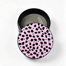 New Pink Leopard Print Grinder - Compact Travel Grinding Device, Suitable For Women And Men As Birthday/Valentine's Day Gift, Travel Accessory, Fun Aesthetic Style, Durable Construction, Great Gift Choice - View 7
