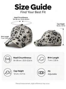 1pc Spring/Autumn Couple Leopard Print Baseball Cap, Adjustable Curved Brim Dad Hat, Lightweight Sun Protection Trucker Hat, Suitable For Outdoor Travel, Daily Wear, All Seasons, Casual Street Style - Leopard Print - View 4