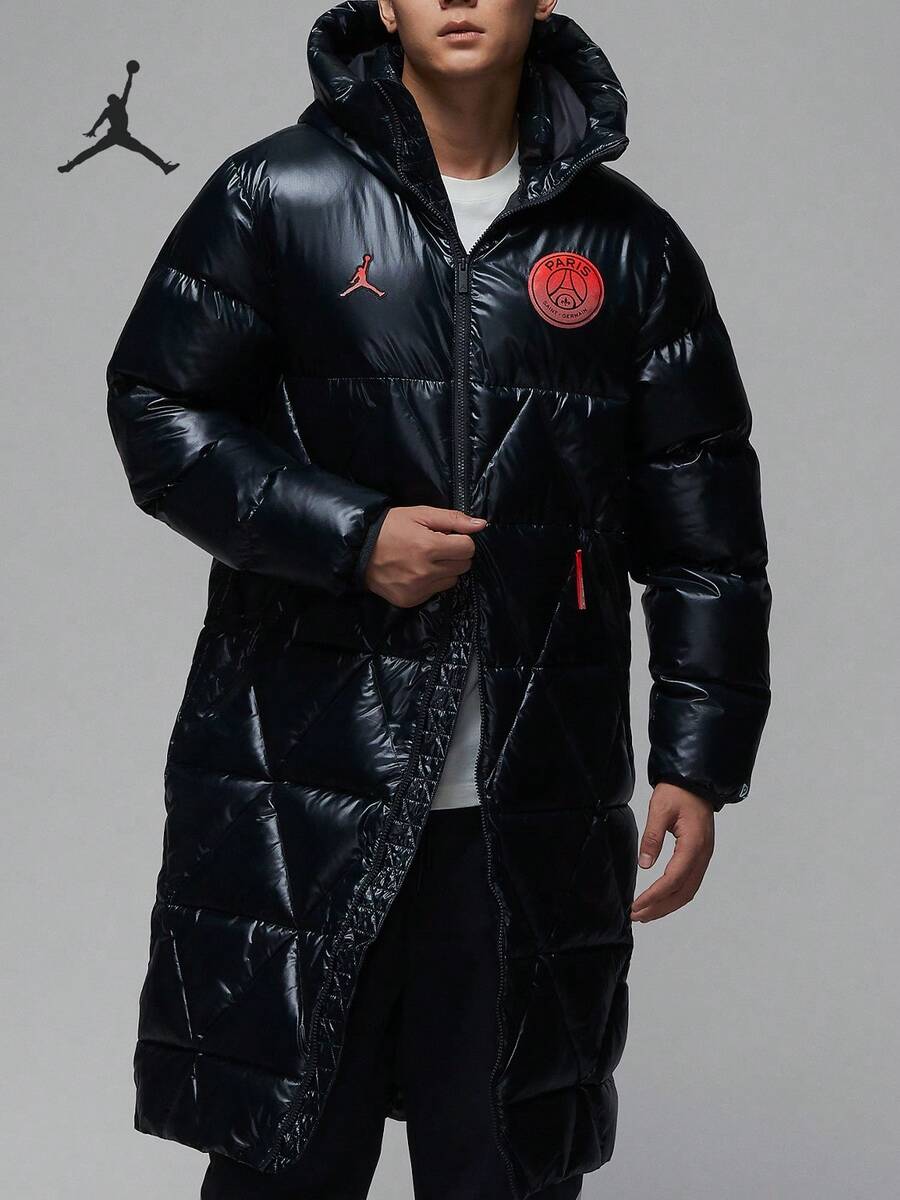 Nike/Authentic Paris Saint-Germain Series Men's Long Hooded Warm Padded Coat FV7743-045 - FV7743-045 - View 1
