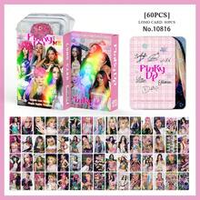 (60Pcs/Set) Heart-Shaped Holographic Cards KATSEYE New Album PINKPOP Merchandise LOMO Photo Cards - A - View 5