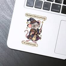 3Inches Too Powerful If I Could Do Math Sticker Funny Math Meme Sarcastic Mental Health Humor Relatable Confidence Quote Decal For Laptops Water Bottles Notebooks Planner Journals Lockers Readers Creatives - A - View 4