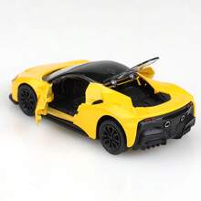 1pc (Bagged) Zinc Alloy Sports Car Toy, High-Quality Alloy Casting, Spring Function, Children's Toy, Suitable For Boys Over 3 Years Old, Gift - Multicolor - View 6