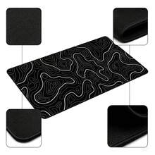 Black & White Large Mouse Pad, Gaming Desk Mat, Large Keyboard Pad, Washable, Rubber Anti-Slip Bottom, Stitched Edge, Gift Mouse Pad, Desk Protector, Desk Mat, Multiple Sizes Available, Computer Keyboard Pad, Laptop Pad - View 5