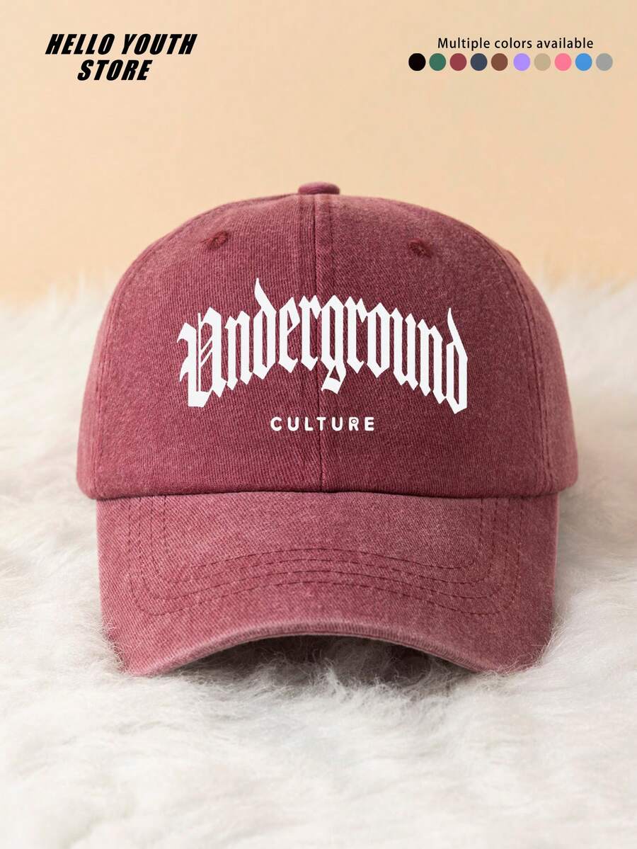 1pc "CULTURE" Letter Print Classic Hard Top Baseball Cap, Lightweight Comfortable All-Season Wear Classic Multi-Function Baseball Cap, Unisex Baseball Cap, Outdoor Casual Sports Hat Suitable For Daily Life And Street Wear